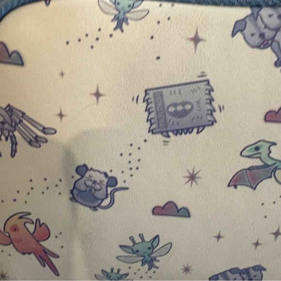 NWT Loungefly Harry Potter Chibi Magical Creatures Mini Backpack & Cardholder - Picture 4 of 10